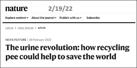 Nature article The urine revolution